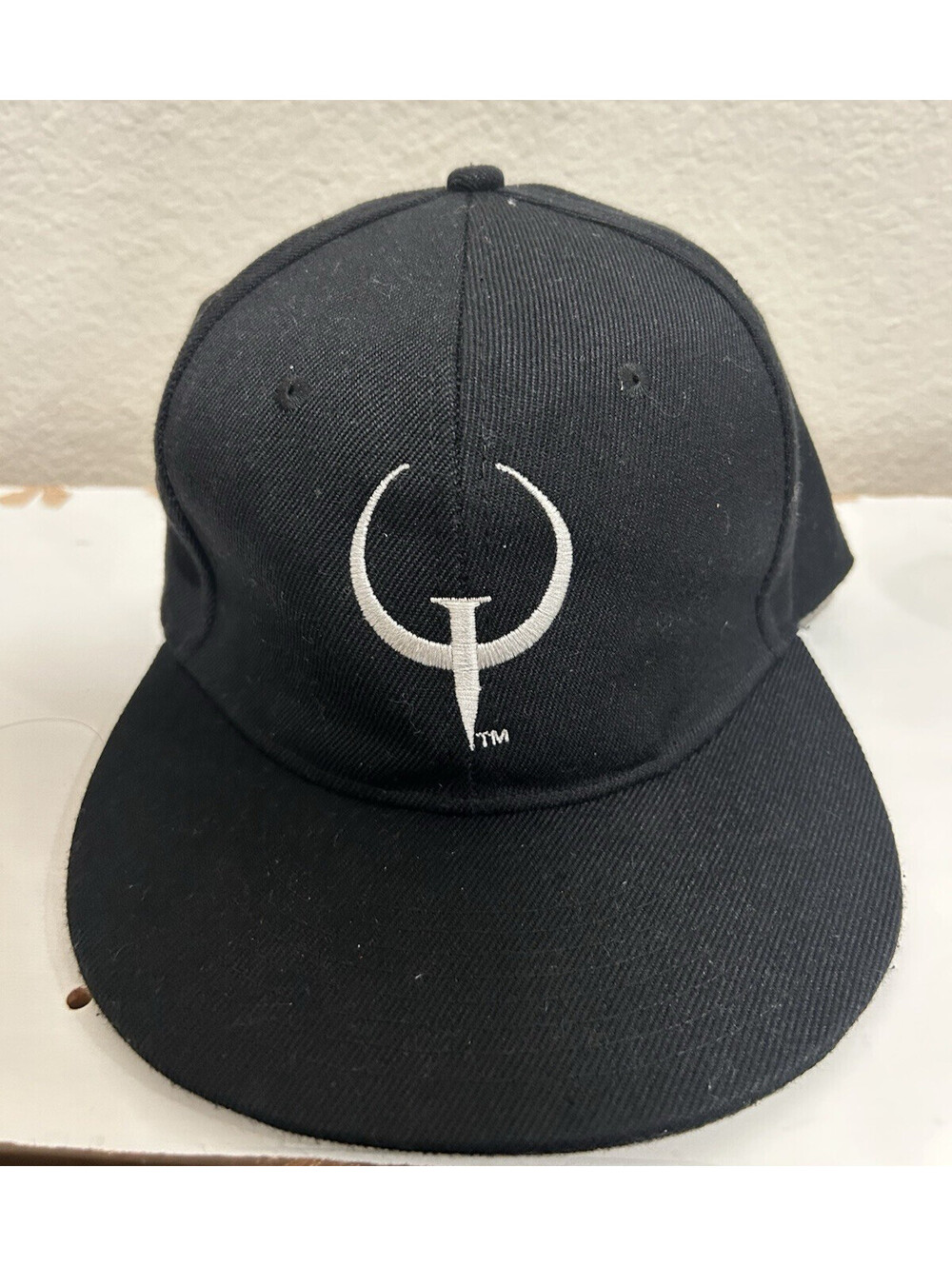 Quake Champions e3 Black Hat Flat Brim Snap Back Stitched Pre-Owned